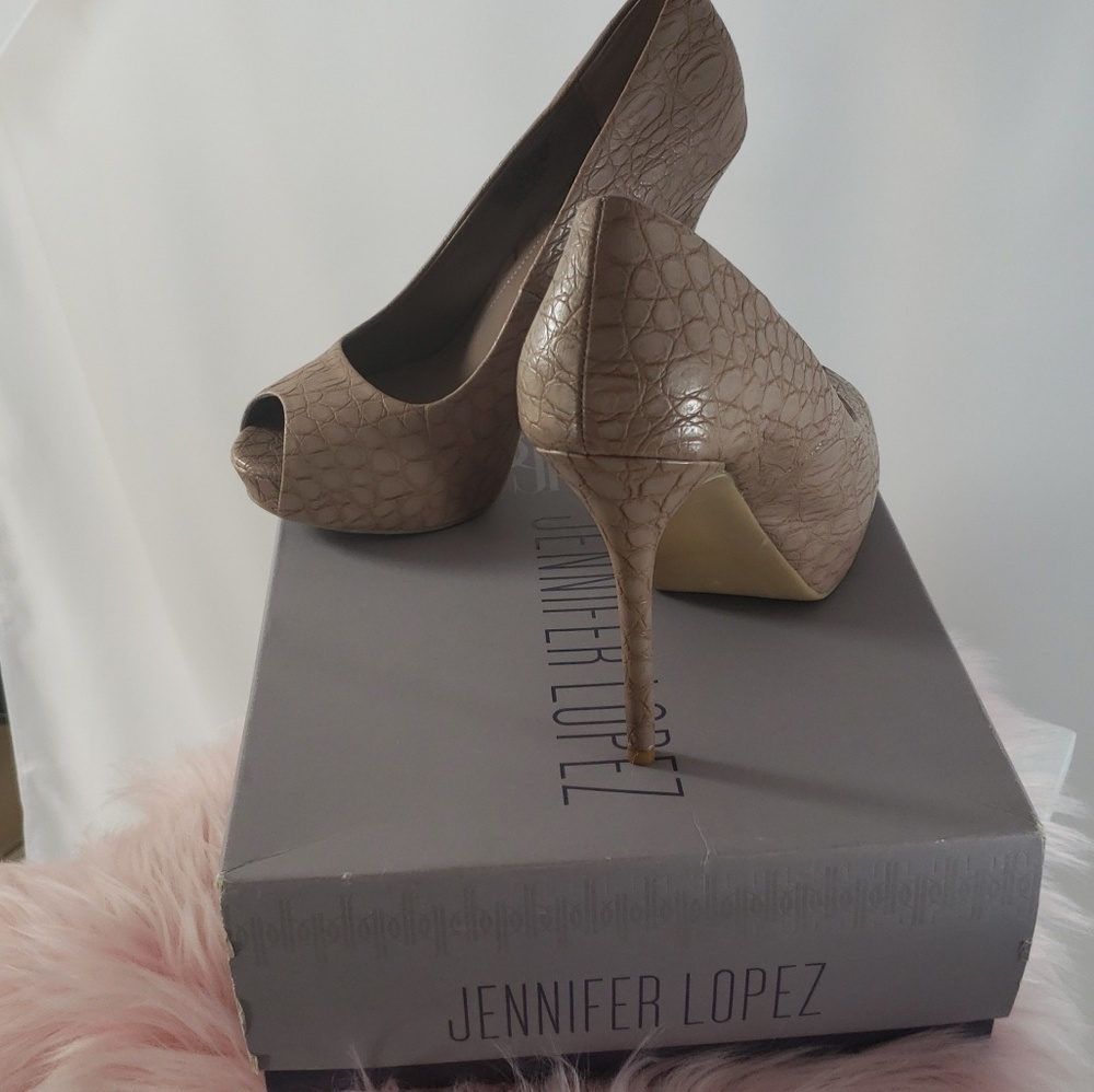 🎄Jennifer Lopez🎄 Brigitte stiletto open toe heel